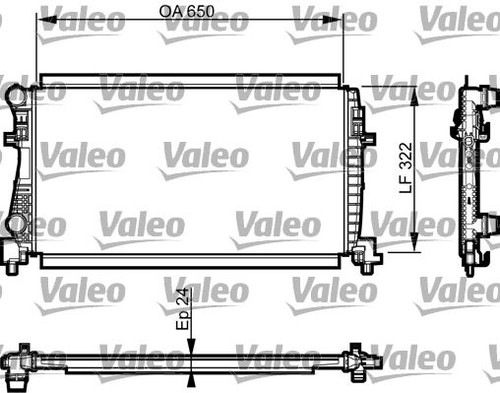 Kühler motorkühlung valeo - kÜhler,