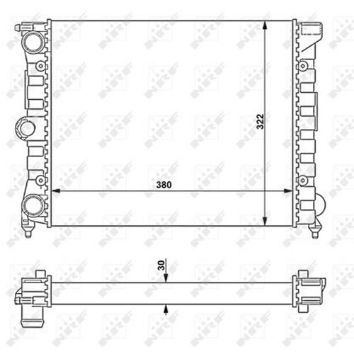 Nrf 58696 kühler motorkühler - 58696,