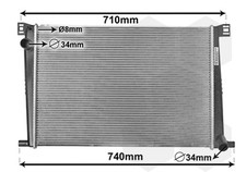 VAN WEZEL Motorkühler