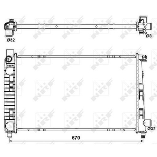 Nrf 54719 kühler motorkühler - nrf,